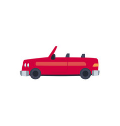 Red And Convertible Car Icon Design