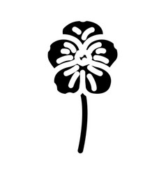 Violet Flower Spring Glyph Icon