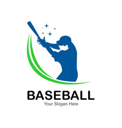 Baseball Player Logo