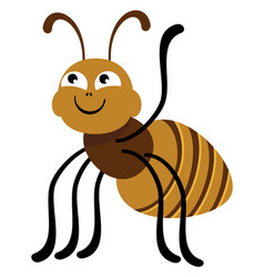 Ant Greeting Friendly Bug Icon Cartoon Animal