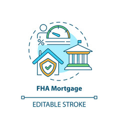 Fha Mortgage Concept Icon