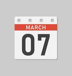 Icon Page Calendar Day - 7 March