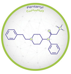 Infographic Molecule Fentanyl