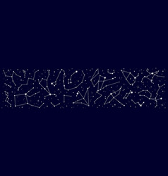 Star Constellation Border Night Sky Map Or Chart