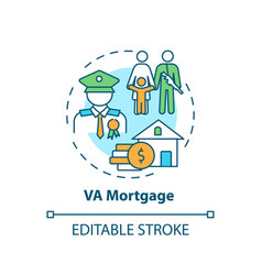 Va Mortgage Concept Icon