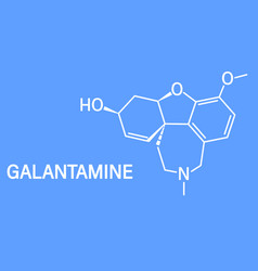 Galantamine Alkaloid Molecule Skeletal Formula