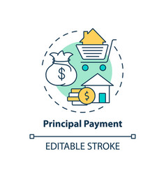 Principal Payment Concept Icon