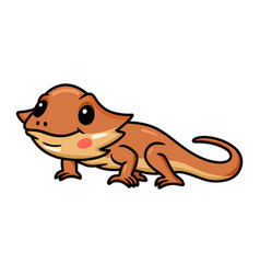 Cute Little Bearded Dragon Cartoon