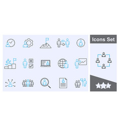 Business People Icon Set Symbol Collection Logo