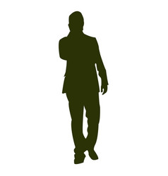 Executive Talking On Mobile Silhouette