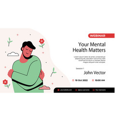 Flat World Mental Health Day Webinar Template