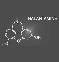 Galantamine Alkaloid Molecule Skeletal Formula