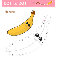 Numbers Game Dot To Dot Game For Kids Banana