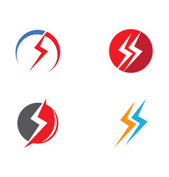 Lightning bolts Royalty Free Vector Image - VectorStock