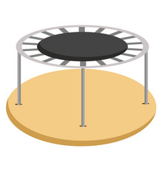 Small Trampoline On A White Background