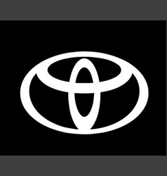 Toyota Brand Logo Symbol White Design Japan Car