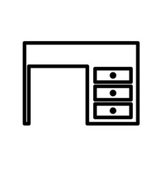 Desk Line Icon Logo