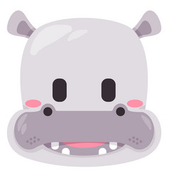 Hippo Hippopotamus Face Mask Smile