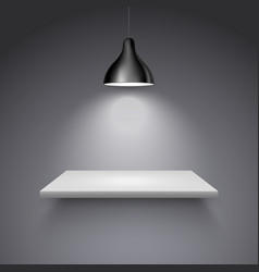 Spotlight Shelf On Wall Background Design Light