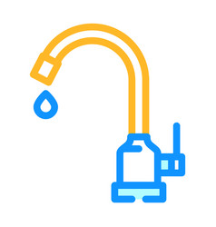 Drop Faucet Water Color Icon