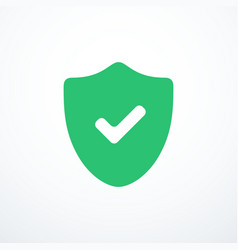 Green Shield Check Mark Icon