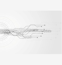 Grey Hi-tech Circuit Board Background