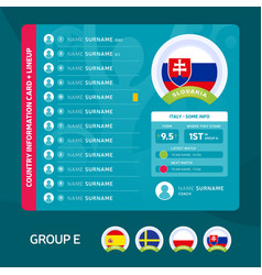 Slovakia Group E Football 2020 Tournament Final