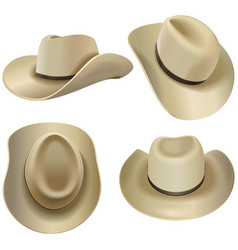 Beige Cowboy Hats