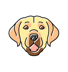 Labrador Retriever Dog Puppy Pet Color Icon