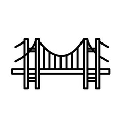 Bosphorus Bridge Icon Line Style