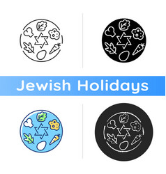 Passover Seder Plate Icon