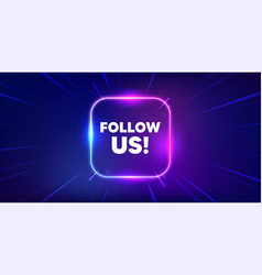 Follow Us Tag Special Offer Sign Neon Light