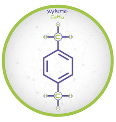 Infographic Molecule Xylene