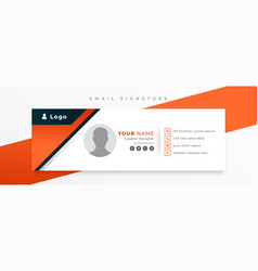 Professional Email Signature Card Template