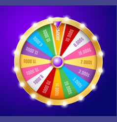 Realistic Detailed 3d Casino Fortune Wheel Jackpot