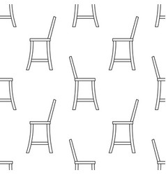 Tall Bar Chair Side View Pattern