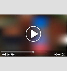 Video Player Template Mockup Frame Design