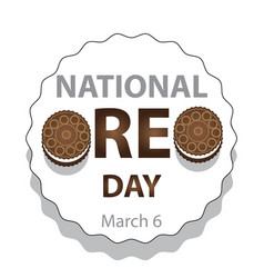 National Oreo Day Sign And Badge