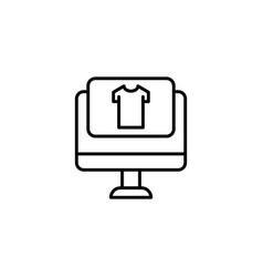 Online Clothes Shopping Icon Set Online Commerce