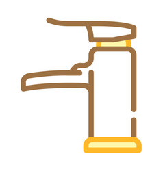 Open Faucet Water Color Icon