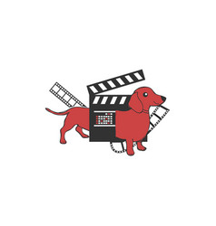 Red Dog Entertainment Film Studio Mascot Logo