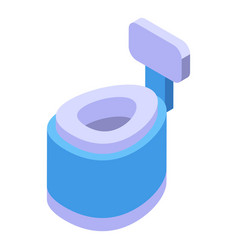 Training Potty Icon Isometric Toilet Child