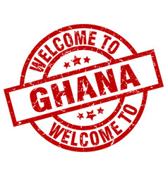 Welcome To Ghana Red Stamp