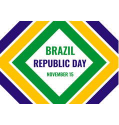 Brazil Republic Day Typography Poster Brazilian