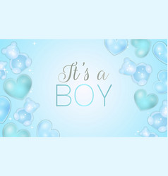 Its A Boy Baby Shower Banner Background With