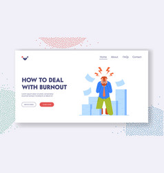 Overloaded Worker Stress And Burnout Landing Page