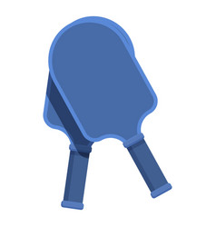 Blue Pickleball Icon Cartoon Sport Game