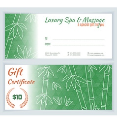 Spa Massage Gift Certificate Template