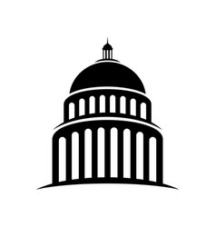 Capitol Building Flat Style Icon