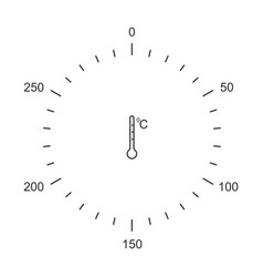 Oven Dial Knob Markup Template With Celsius